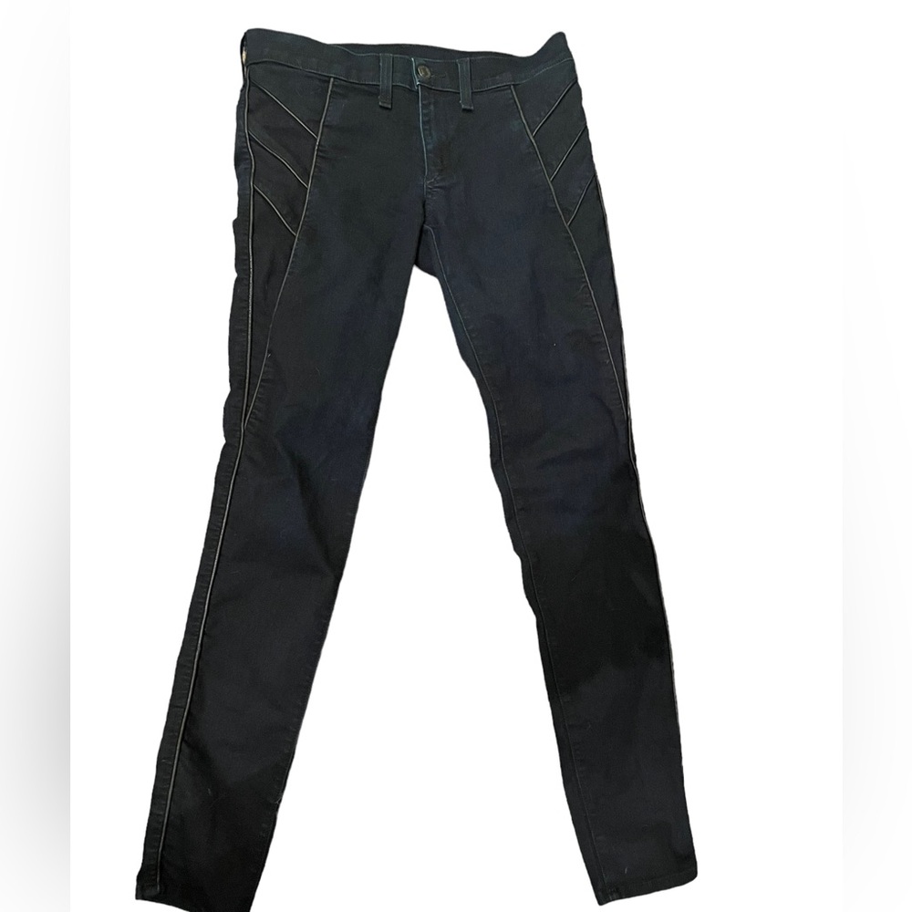 Rag & Bone Midnight Leather Lined Jeans Size 27